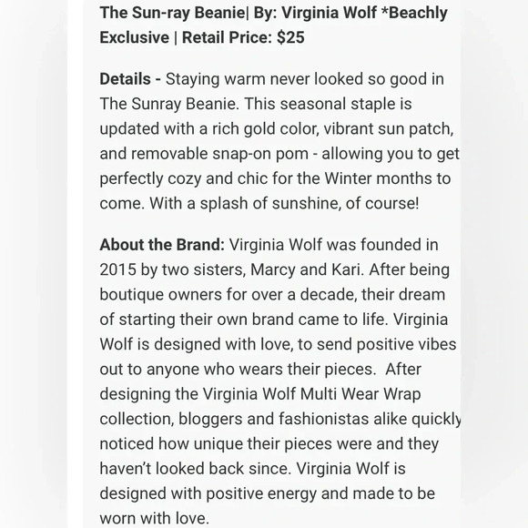 Virginia Wolf Sunray Beanie| Beachly Exclusive - Picture 6 of 6